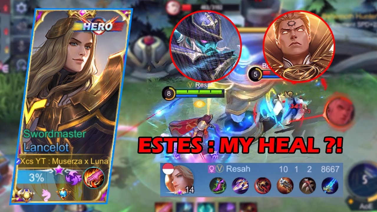 ANTI HEAL ?!! ITEM INI COCOK BUAT COUNTER META ESTES ?! GAMEPLAY TOP GLOBAL LANCELOT MUSERZA - MLBB
