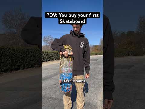 POV you buy your first skateboard?! #skateboarding #skate #POV #shorts