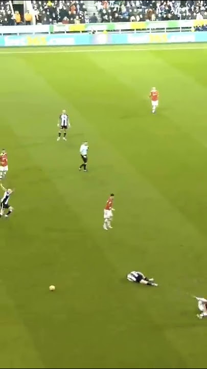 Ronaldo angry tackle vs Newcastle 🤬 #shorts