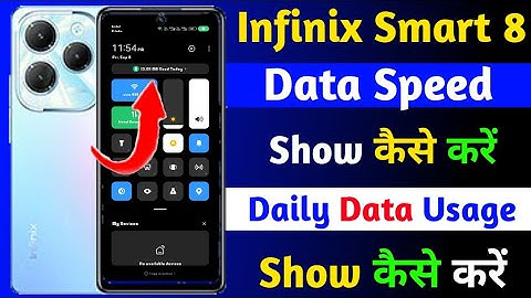 infinix smart 8 net speed show kaise kare | how to show internet speed on infinix smart 8