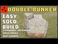 Easy Solo Double Bunker Base - Tour - Big Storage and Cheap Upkeep #rust #solobase