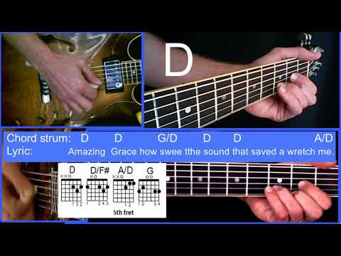 how-to-play--my-chains-are-gone-(amazing-grace)-full-song--easy-guitar-lesson-with-chord-symbols