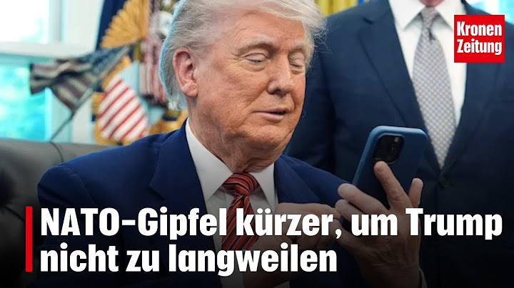 NATO-Gipfel kürzer, um Trump nicht zu langweilen | krone.tv NEWS