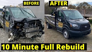 Rebuilding a Salvage Ford Transit in 10 Minutes like throtl