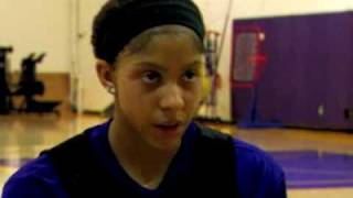 Candace Parker's first practice with the Sparks this week