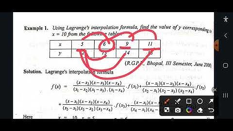 lagrange interpolation formula for unequal interval