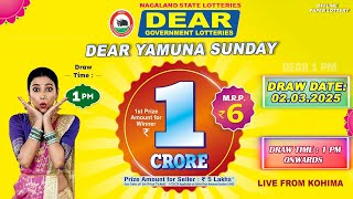 Live Lottery 1 00 Pm Dear Nagaland State Lottery Live Draw Result 02 03