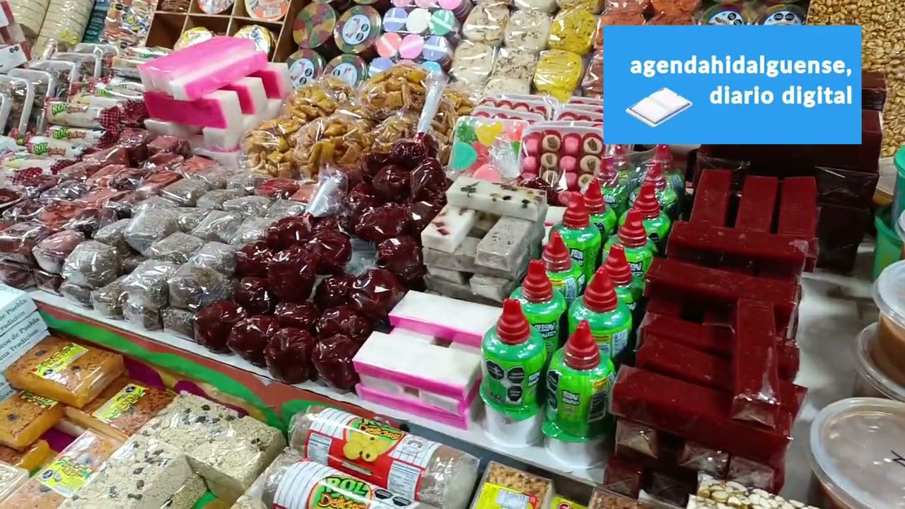 Dulces típicos mexicanos para todos los gustos en la Feria de Los Angelitos en Tulancingo