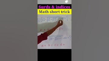 Surds and indices | Surds and indices trick | math tricks #shorts