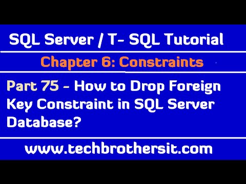 Video: Bagaimana cara menjatuhkan batasan dalam SQL?