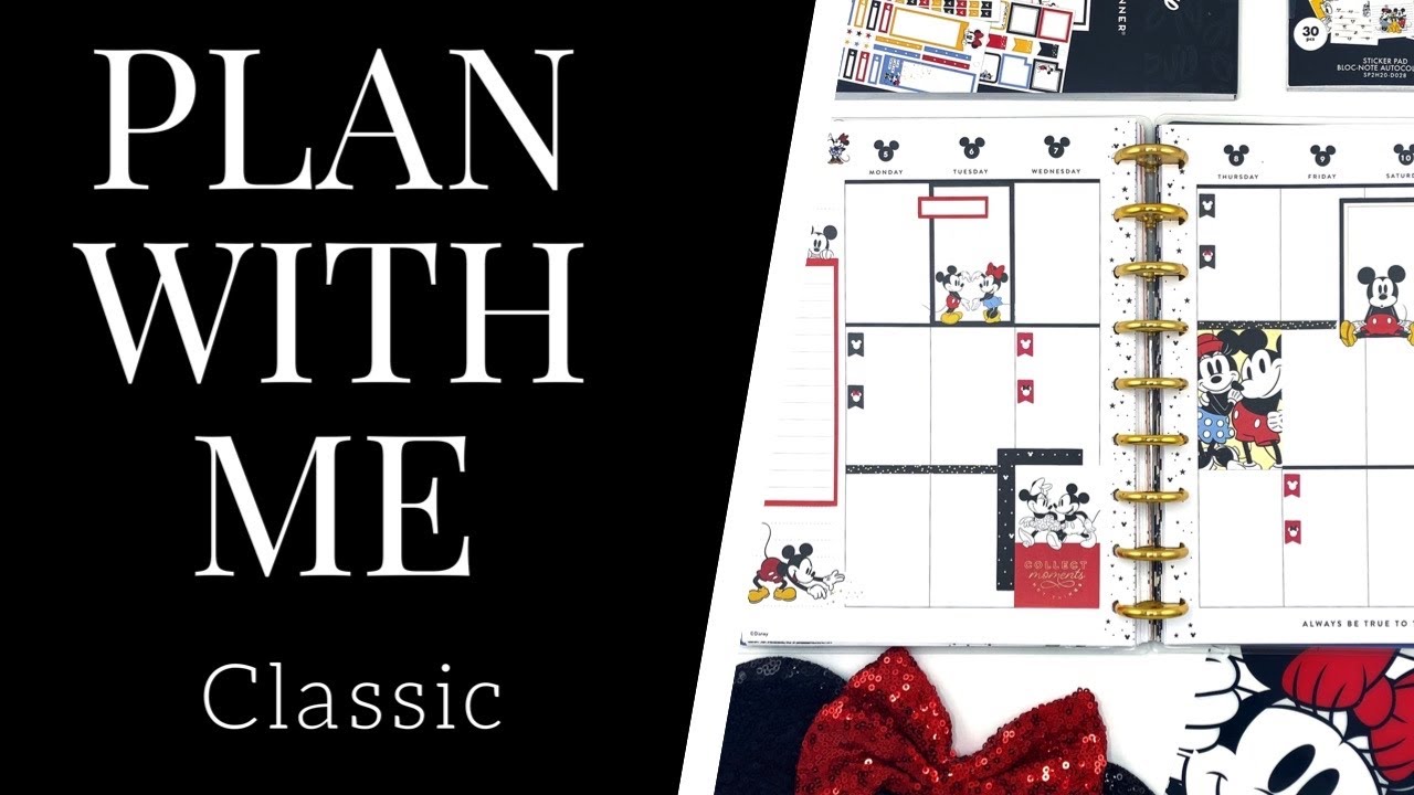 PLAN WITH ME // DISNEY X HAPPY PLANNER COLLAB // Extension Pack + Stickerbook