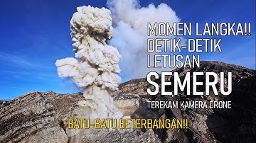 MOMEN LANGKA!! DETIK-DETIK LETUSAN SEMERU TEREKAM JELAS KAMERA DRONE | 2 DES 2025