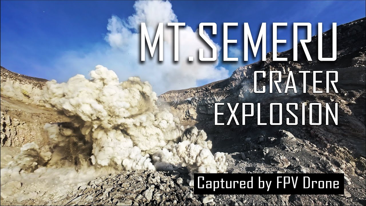 MOMEN LANGKA!! DETIK-DETIK LETUSAN SEMERU TEREKAM JELAS KAMERA DRONE | 2 DES 2025