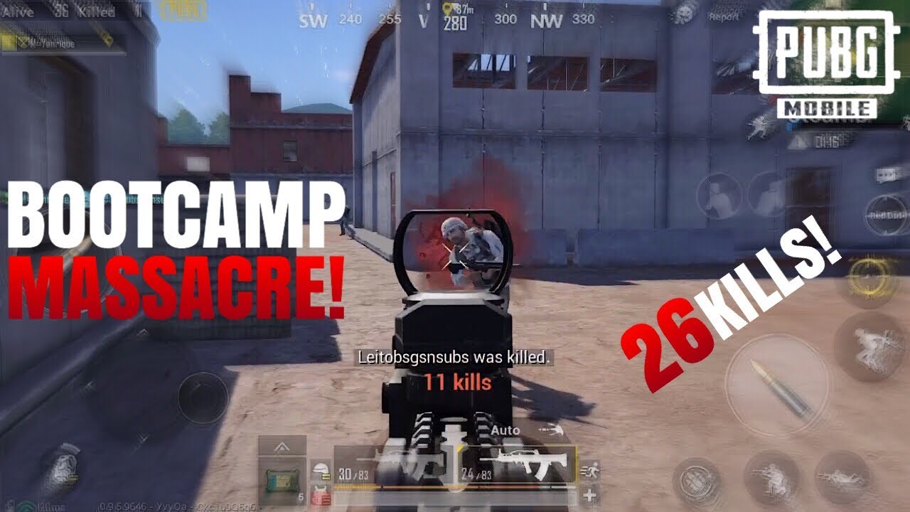 Bootcamp Massacre! | 26 Kills FPP Solo VS Squad | PUBG Mobile