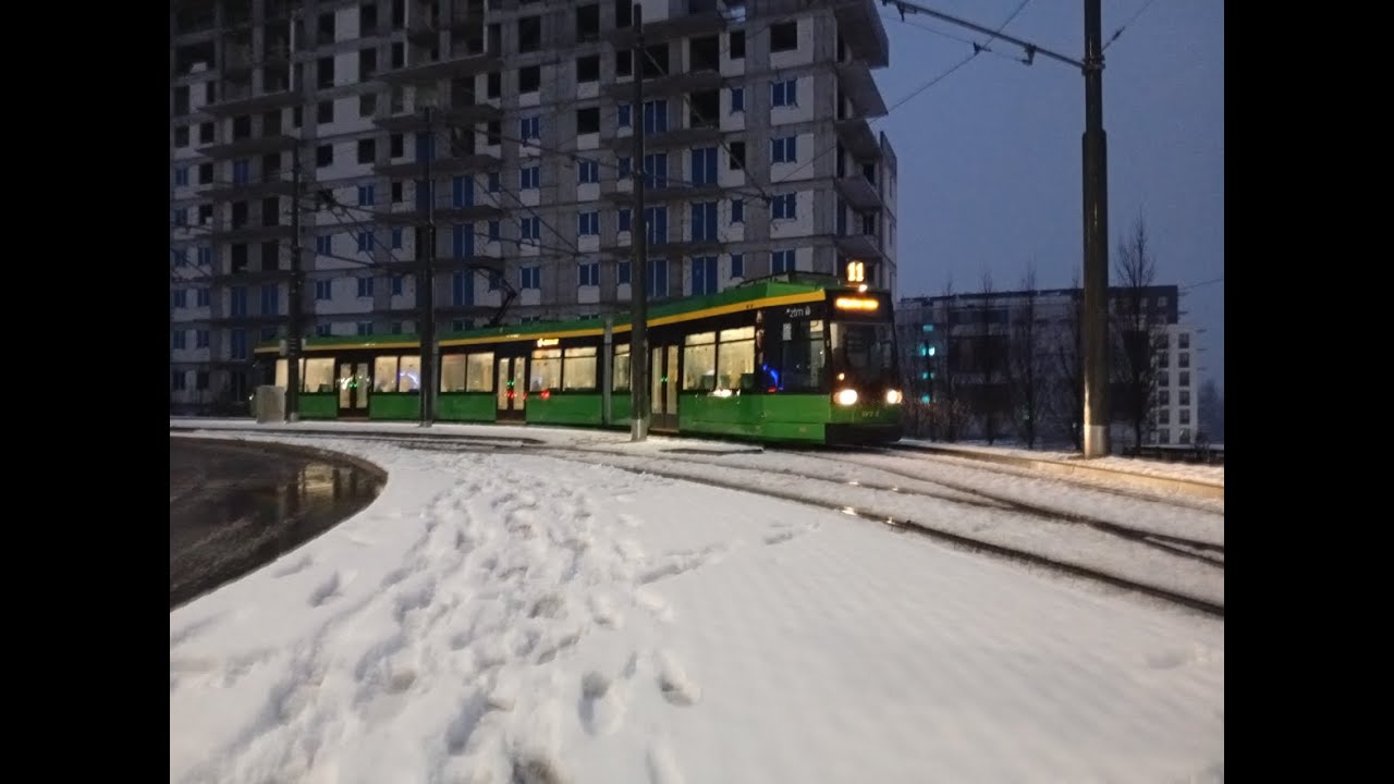 DEBIUT! MPK Poznań Düwag NGT6D R1.1 #971 linia 11 kierunek Unii Lubelskiej