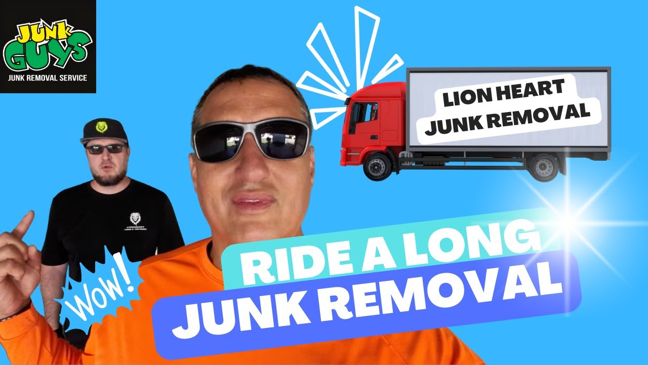 6 Junk Removal Jobs With A "NEW RIDE ALONG" Lion Heart Junk Hauling