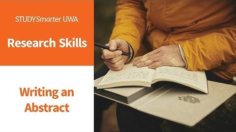 Writing an Abstract