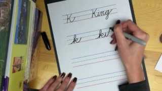 Learn Cursive Letter K