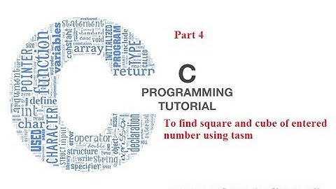 c programming tutorial :- Part 4- display the square and cube of enter number
