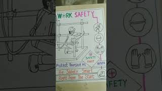 poster on workplace safety drawing.