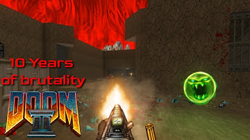 Ten years of brutality - DOOM II -  Level 24 The Chasm + Maps of Chaos