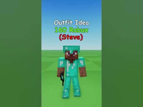 Making Roblox Minecraft Steve Outfit Idea 🔨 - YouTube