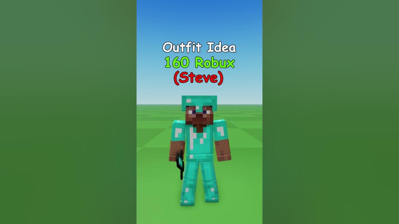 Making Roblox Minecraft Steve Outfit Idea 🔨 - YouTube