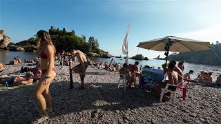 Taormina beach Sicily, October 2022