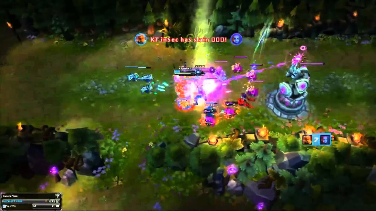 Insec making plays on Lee Sin