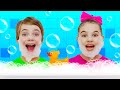 Take a Bath - Let&#39;s Play Together - Nick and Poli | Healthy Habits Kids Song &amp; Nursery Rhymes