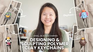 Small Business Diaries 🧸 Designing & Sculpting Polymer Clay Keychains for My First Shop Launch!