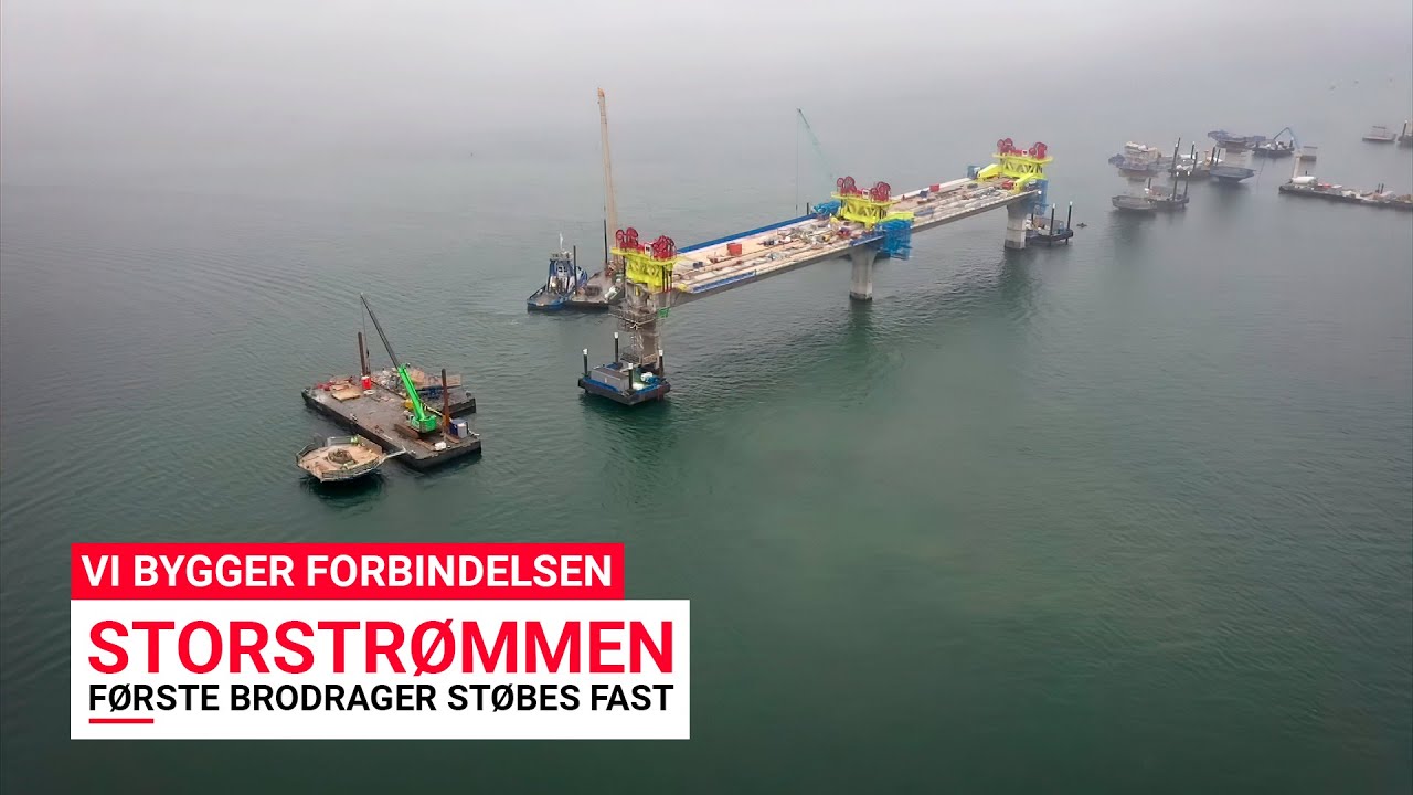 Vi bygger forbindelsen - STORSTRØMMEN: Første brodrager støbes fast