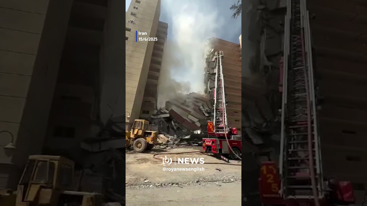 “Israeli” airstrikes hit Iranian Ministry of Justice building in Tehran