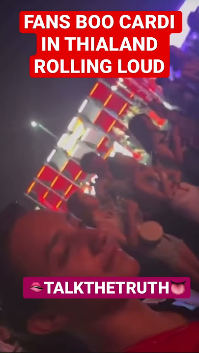 Cardi B BOOED by Fans in Thailand Rolling Loud They want NICKI MINA🅰️J #cardib