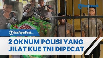 Polda Papua Barat Resmi Pecat 2 Oknum Polisi yang Viral karena Jilat Kue HUT TNI