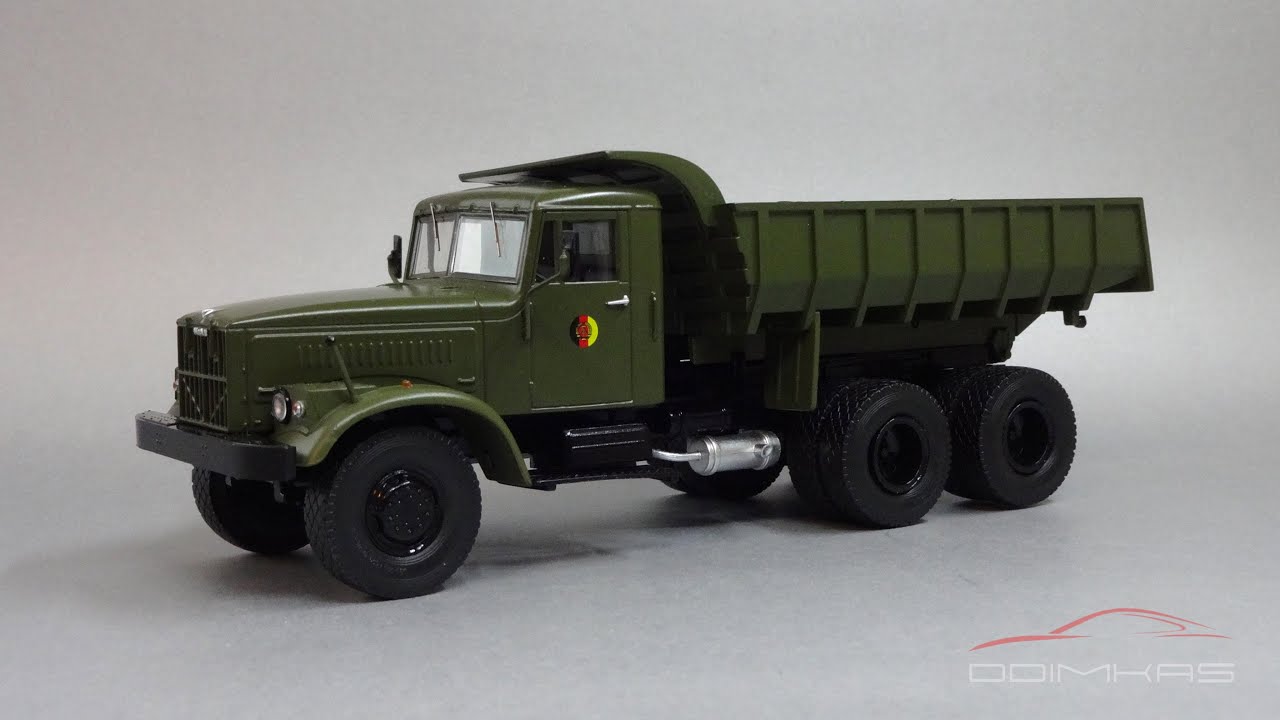Premium ClassiXXs 1/43 – Camion KRAZ 256B 6x6 Benne TP (Vert Armée) NVA 47043