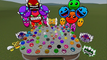 Lobotomy Dash and Geometry Dash Nextbots Family Chase me in Garry