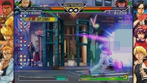 CAPCOM FIGHTING COLLECTION 2 Benimaru Pgroove combo 1