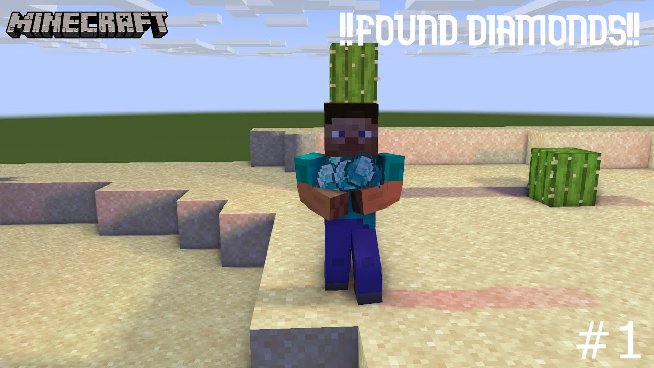 First Day In Minecraft And I Found Diamonds I Minecraft Survival Day #1 ...