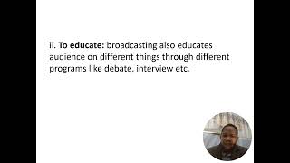 MCM 101 FOUNDATION OF BROADCASTING 1