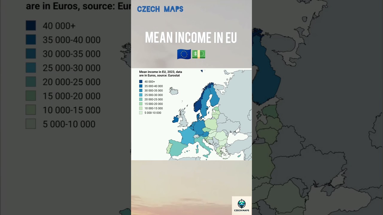 Mean income in EU 🇪🇺💵 
