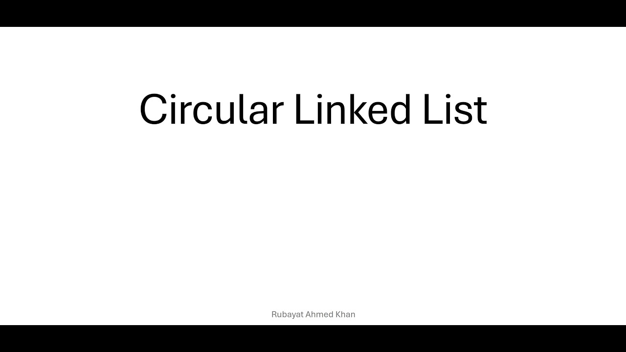 Data Structures: Circular Linked List - YouTube