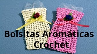 Como hacer una BOLSITA Aromática en Crochet o ganchillo tutorial paso a paso. Moda a Crochet - YouTube