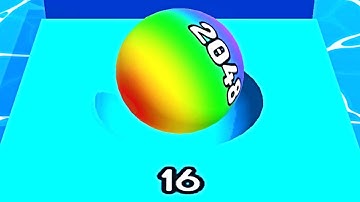 Faster Run 2048 - Ball game 3D ! All Levels Gameplay Part 105 android,ios