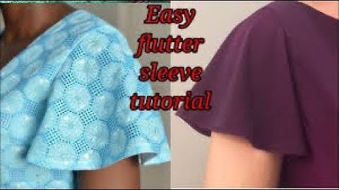 How to draft a perfect flutter sleeve | beginner friendly tutorials #fashion #style #tutorial