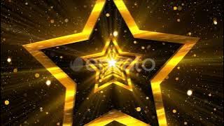 Gold Star Background Loop