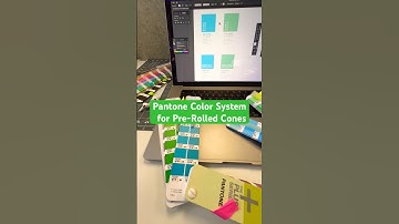To match the #color of pre-rolled cones, designing a #packagedesign using #pantone color system