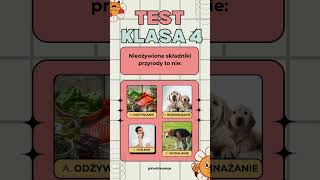 Test - Przyroda, Klasa 4, Szkoła Podstawowej
