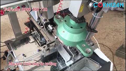 Máy ta rô tự động cấp phôi 3 mũi cùng lúc
