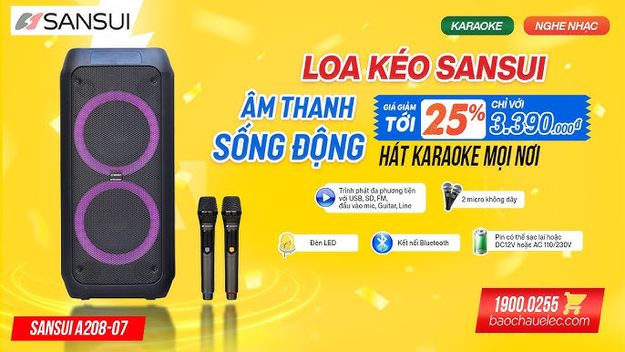 Loa kéo ĐÁNG MUA Nhất Rẻ Nhất: Sansui A208-07 bass cực ấm - Âm ...